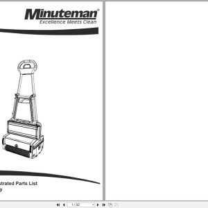 Minuteman Scrubber Port A Scrub 12 Battery Owners Manual Illustrated Parts Lists 988758 2016 (1)