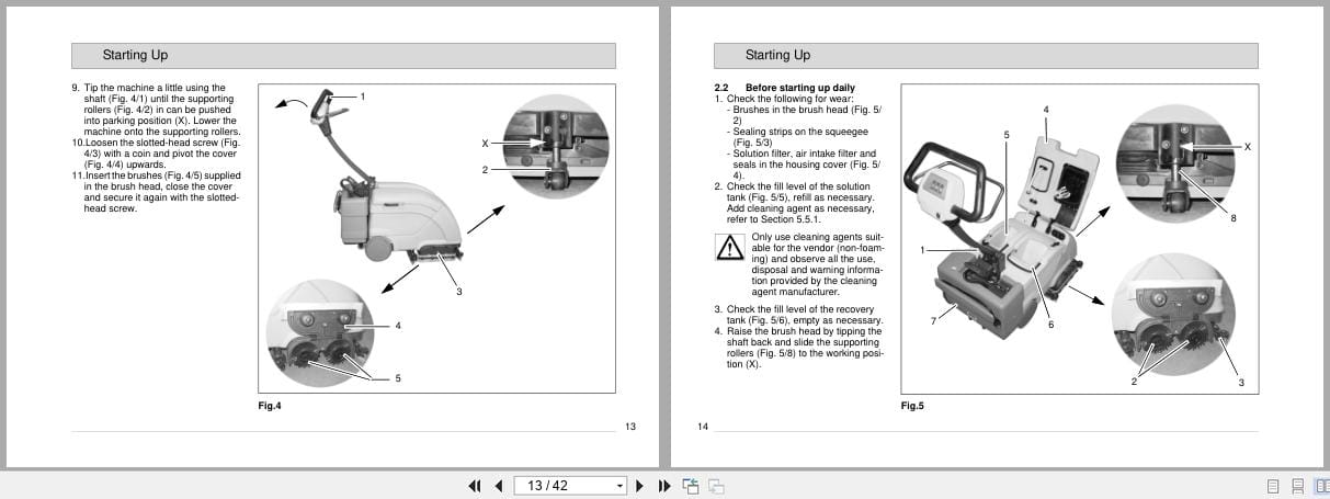 Minuteman Scrubber Port A Scrub with Power Pack Instruction Manual 88 10 2852 (2)