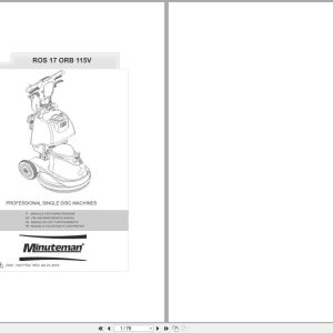 Minuteman Scrubber ROS 17 ORB 115V Use And Maintenance Manual 10077752 2018 IT EN ES FR (1)
