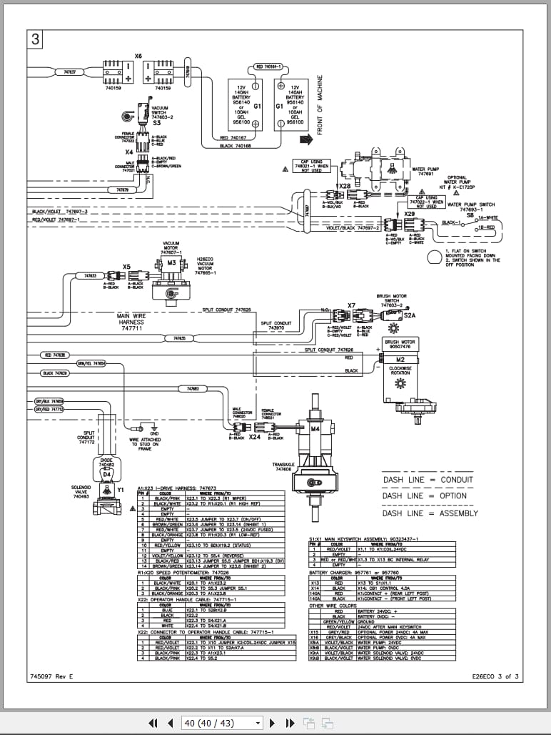 Minuteman Scrubber Traction Drive Disc E26ECO H26ECO Series Parts Manual And Electrical Schematic 988737 2016 (4)