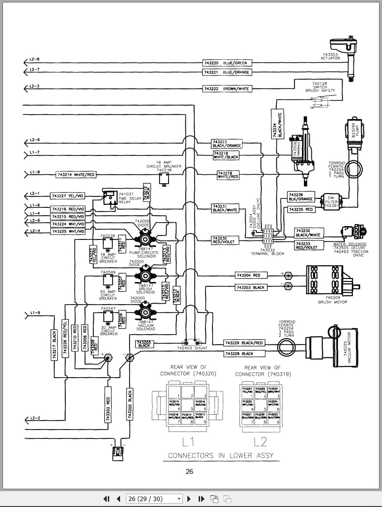 Minuteman Scrubber Walk Behind 240X Series Operation Service Parts Care (4)