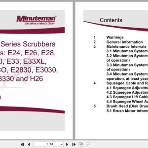 Minuteman Scrubbers E24 To E3330 H26 Service Manual Wiring Diagram 2015 (1)