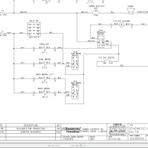 Minuteman Sweeper Armadillo 6x AM7D Side Broom Relay Connections Wiring Diagram (1)