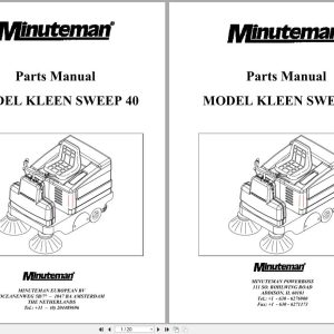 Minuteman Sweeper Kleen Sweep 40 Parts Manual (1)