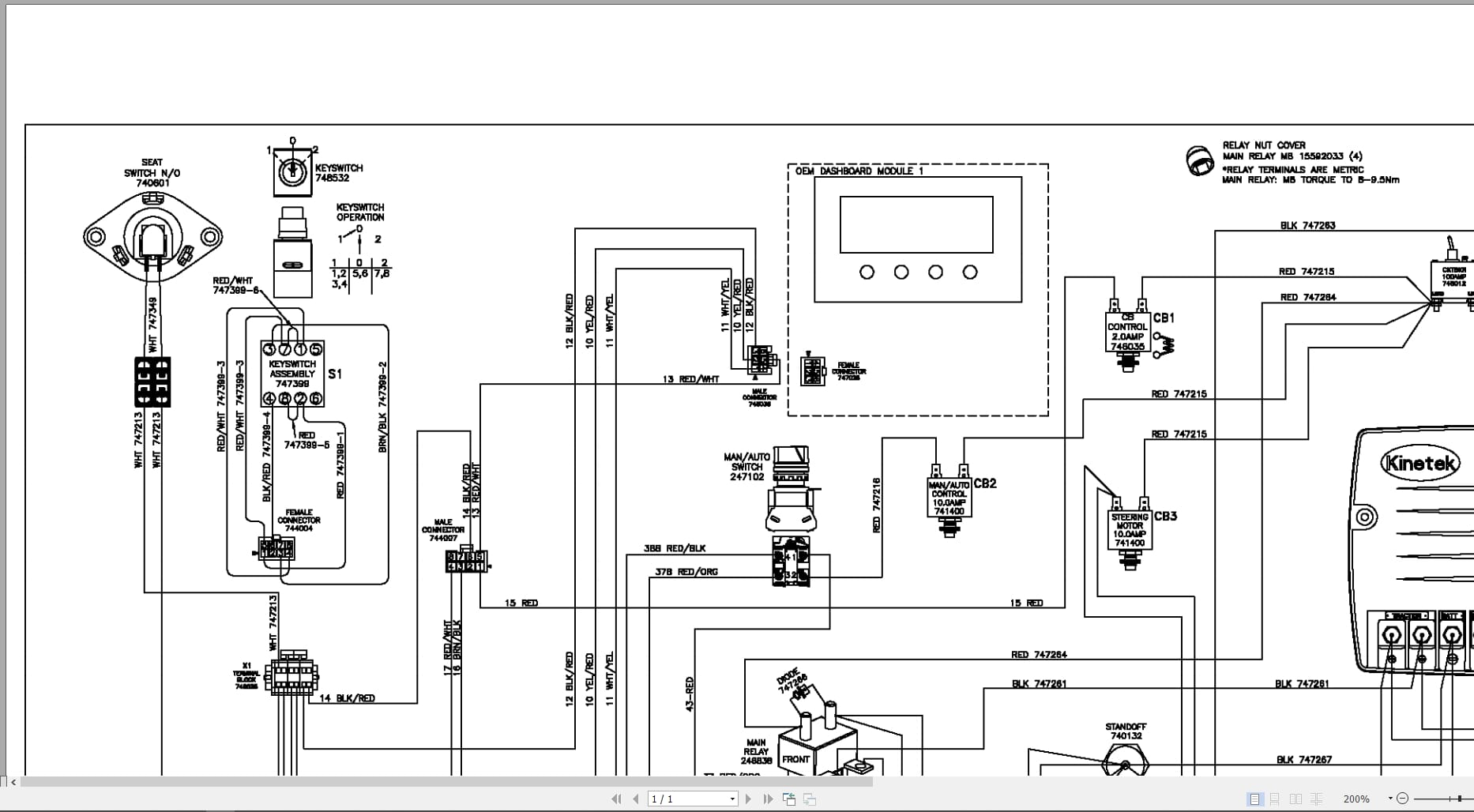 Minuteman Sweeper Max Ride Robot Electrical Schematic 745130 (2)