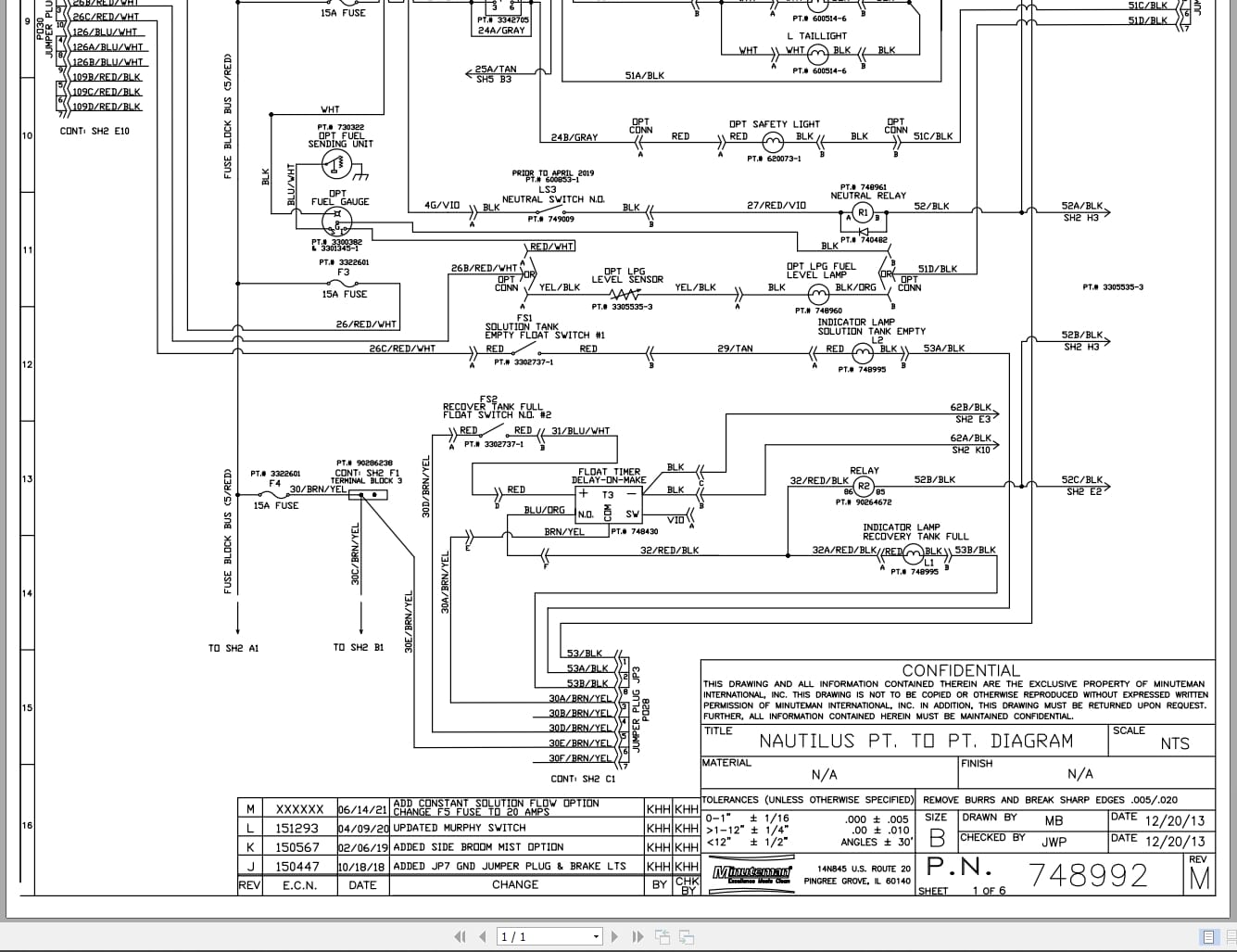 Minuteman Sweeper Nautilus Point To Point Electrical Schematic 748992 2021 (1)