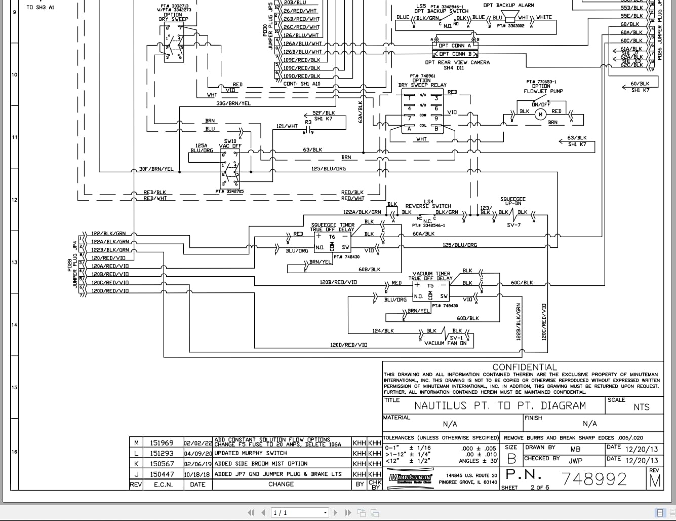 Minuteman Sweeper Nautilus Point To Point Electrical Schematic 748992 2022 (2)
