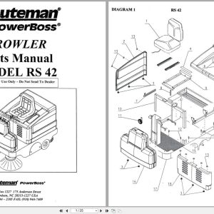 Minuteman Sweeper Prowler RS42 Parts Manual Wiring Diagram (1)