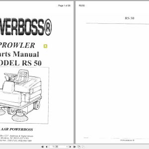 Minuteman Sweeper Prowler RS50 Parts Manual Wiring Diagram (1)