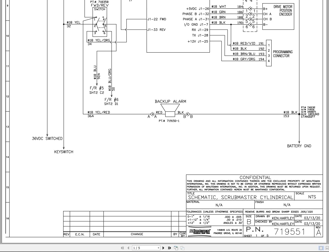 Minuteman Sweeper Scrubmaster Cylindrical Electrical Schematic 719551 2020 (1)