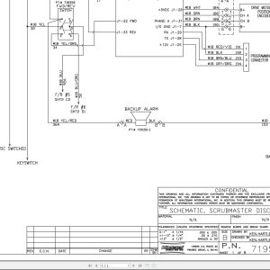 Minuteman Sweeper Scrubmaster Disc Electrical Schematic 719550 (1)