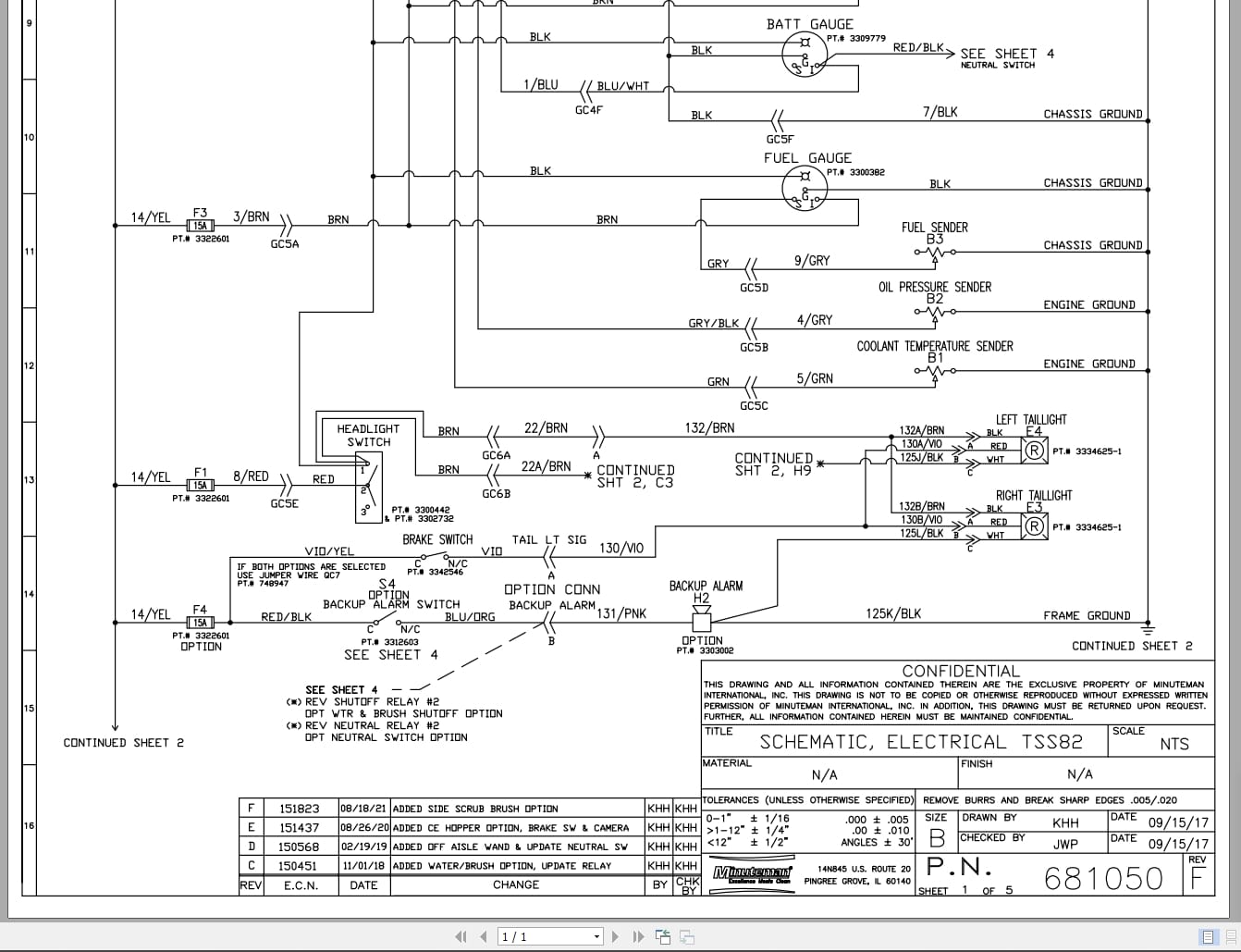 Minuteman Sweeper TSS82 Electrical Schematic (1)