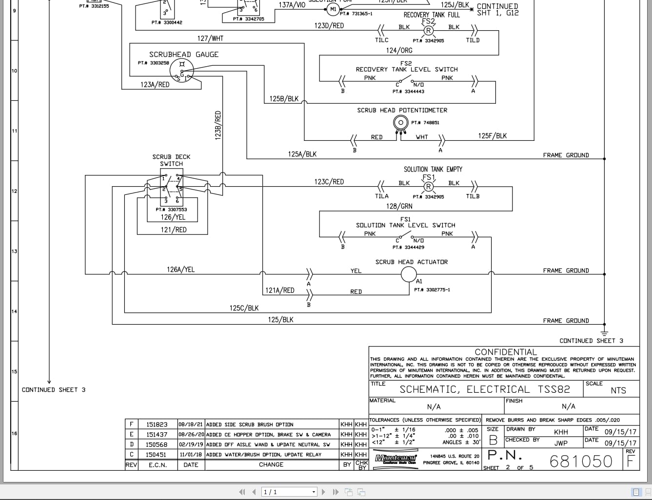 Minuteman Sweeper TSS82 Electrical Schematic (2)