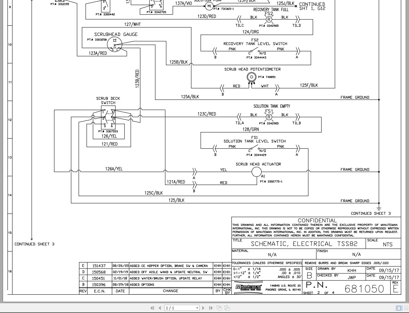 Minuteman Sweeper TSS82 Electrical Schematic 681050 2020 (2)