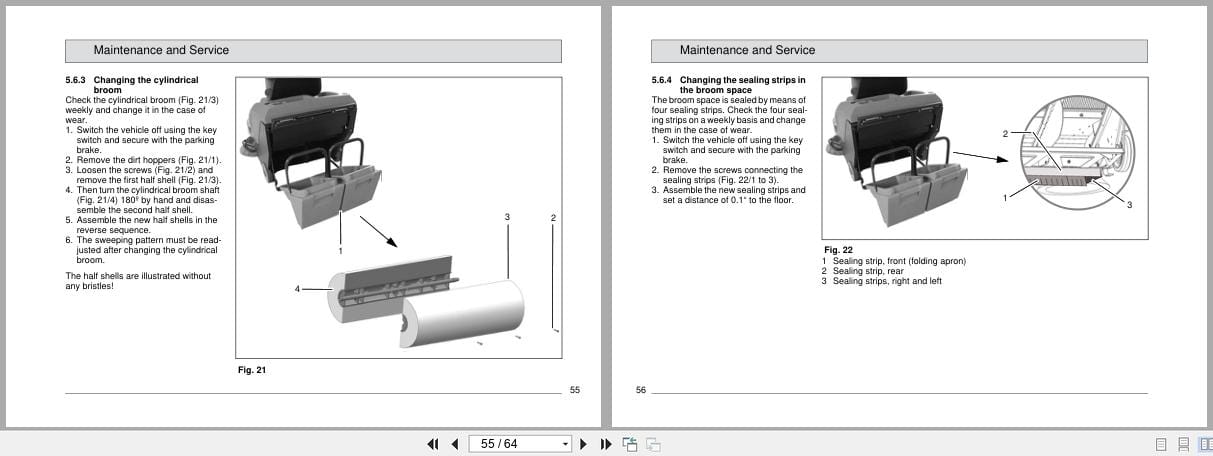 Minuteman Sweepers Riders Kleensweep KS32R 6400.40 Instruction Manual 88 10 3013 (3)