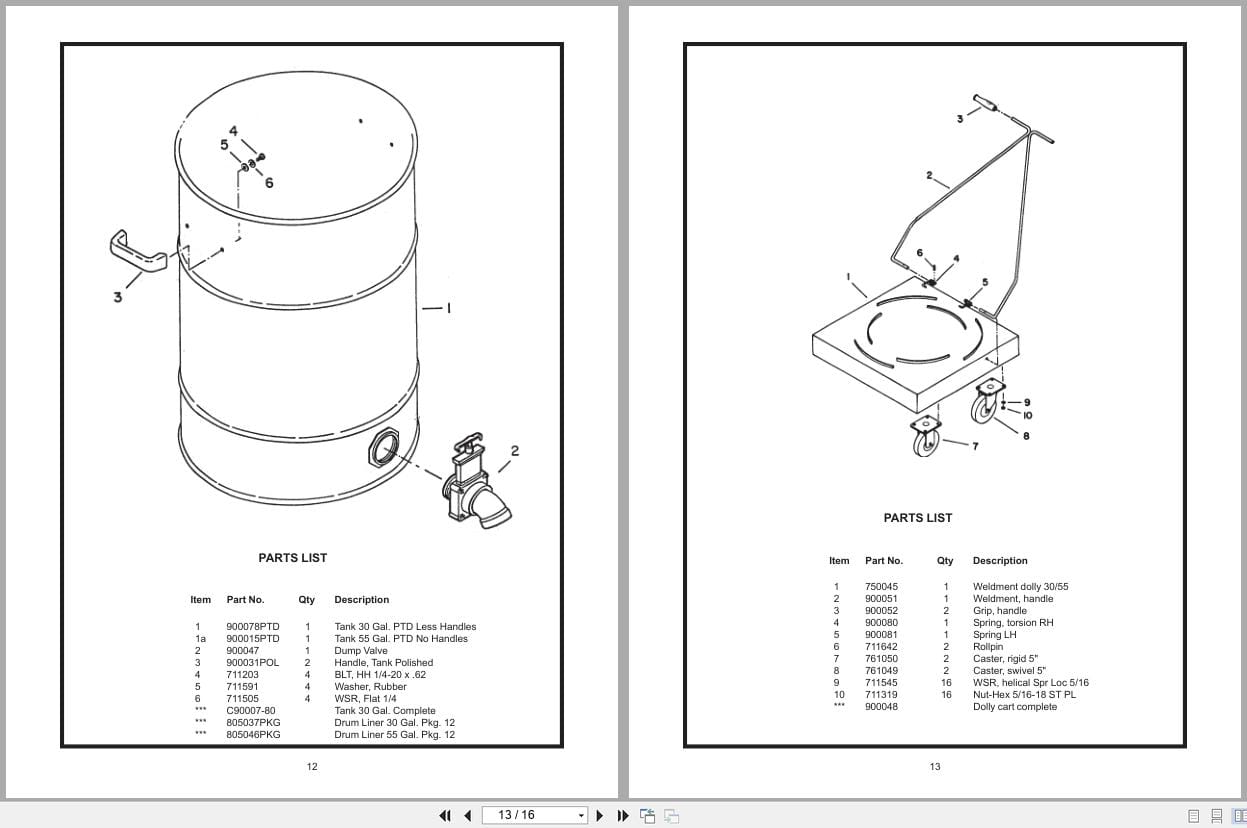 Minuteman Vacuum X839 C83985 C83905 C83930 Operation Service Parts Care 987846 2002 (3)