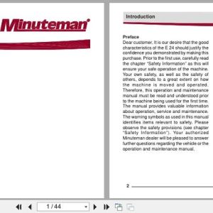 Minuteman Walk Behind Scrubber E24 User Manual 88 10 2761 2012 (1)