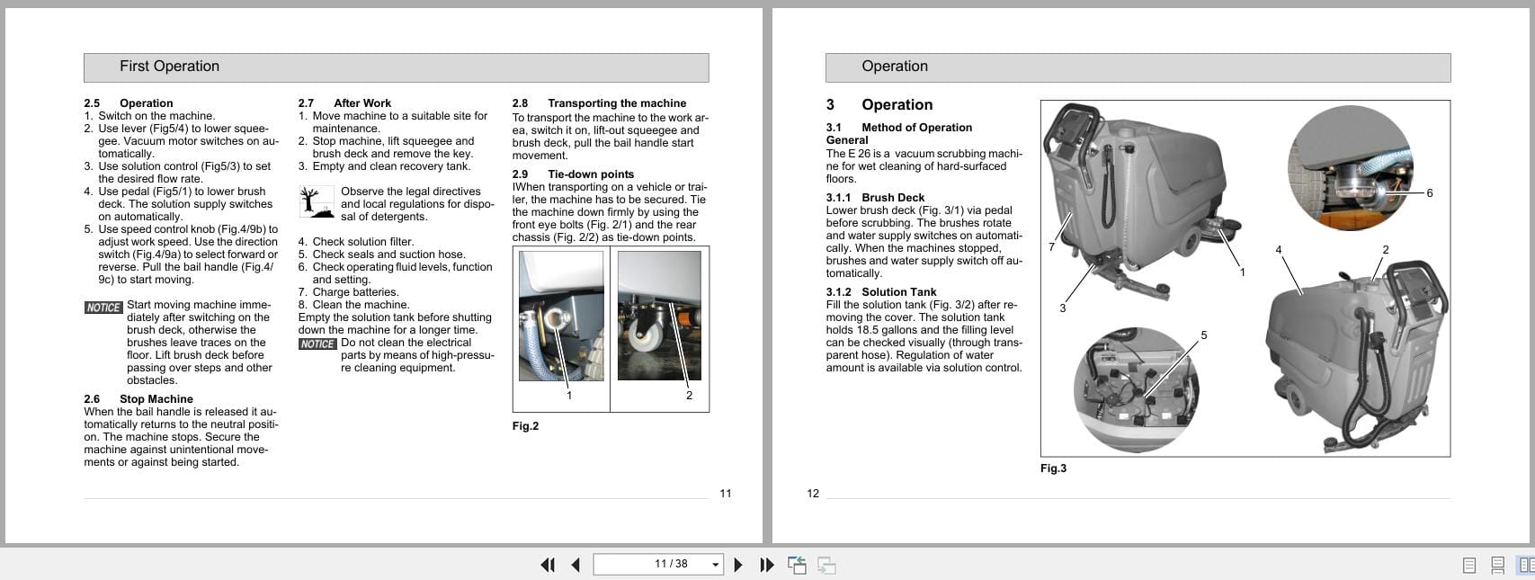 Minuteman Walk Behind Scrubber E26 7061.11 User Manual 88 10 2759 2007 (2)