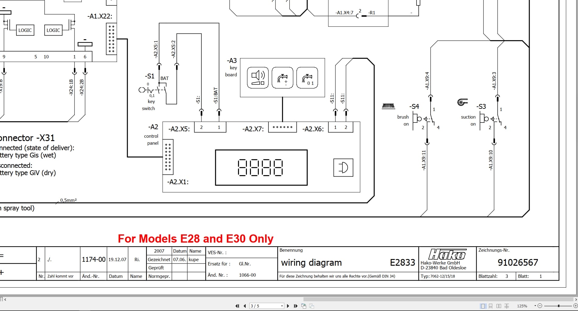 Minuteman Walk Behind Scrubber E28 Parts User Manual And Wiring Diagram (4)