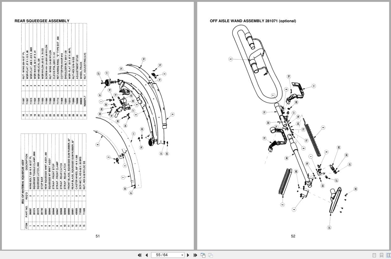 Minuteman Walk Behind Scrubber ES 2832 Series Operation Service Parts Care (3)