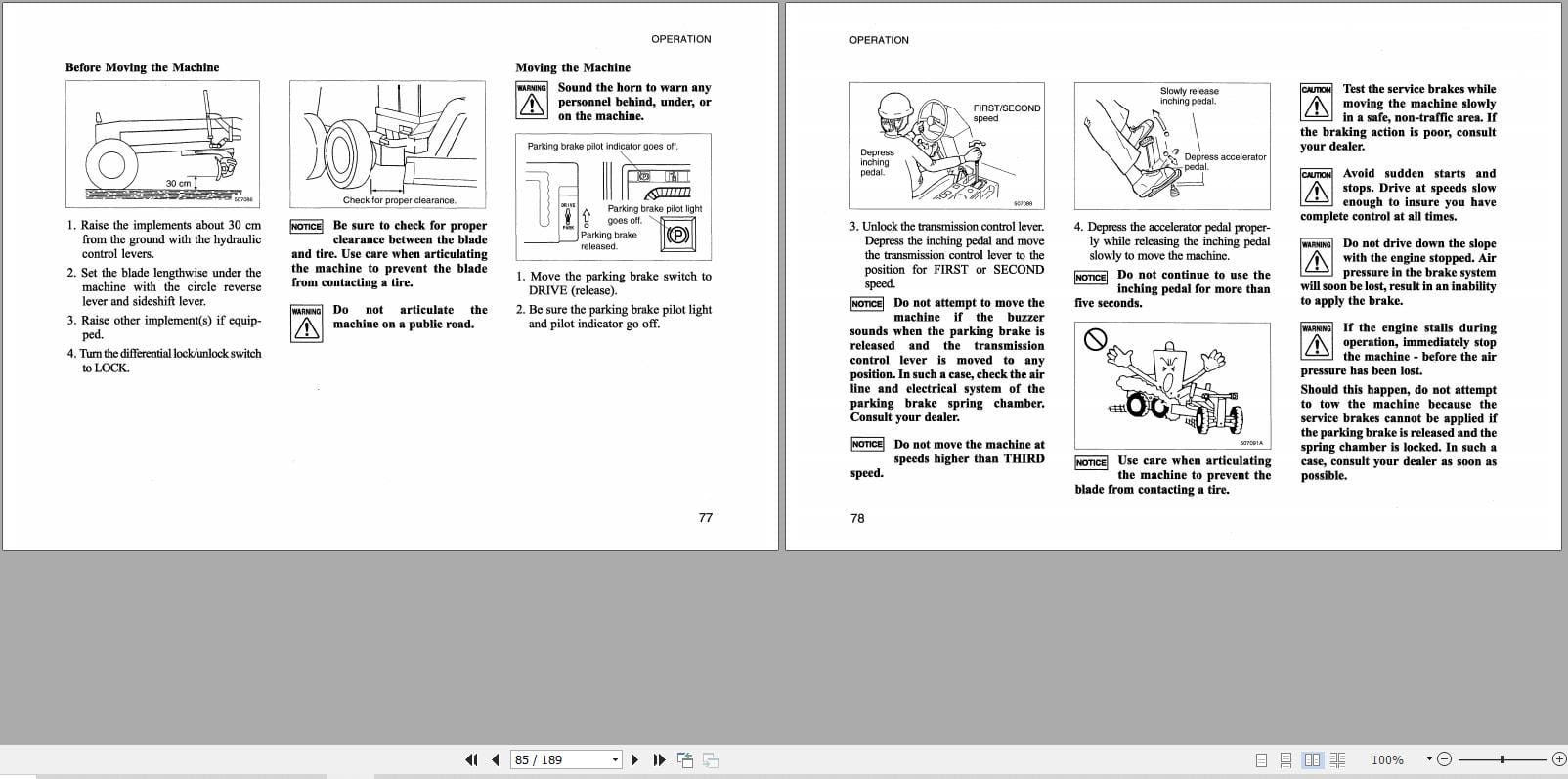 Mitsubishi Motor Grader MG730 Operation Maintenance Manual 99160 90130 (2)