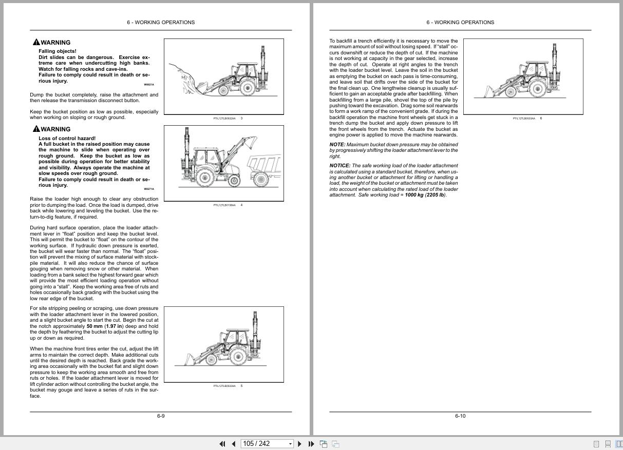 New Holland Backhoe Loader B80B Operators Manual 48108485 2017 (2)