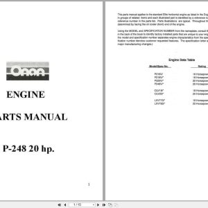 Onan Engine 20HP P 248 Parts Manual (1)