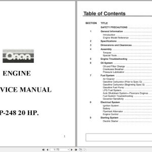 Onan Engine 20HP P 248 Service Manual (1)