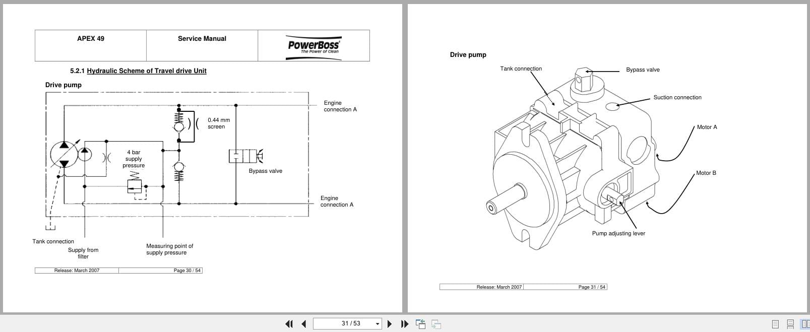 PowerBoss Compact Rider Sweeper APEX 49B LPG Diesel Electric Service Manual (3)