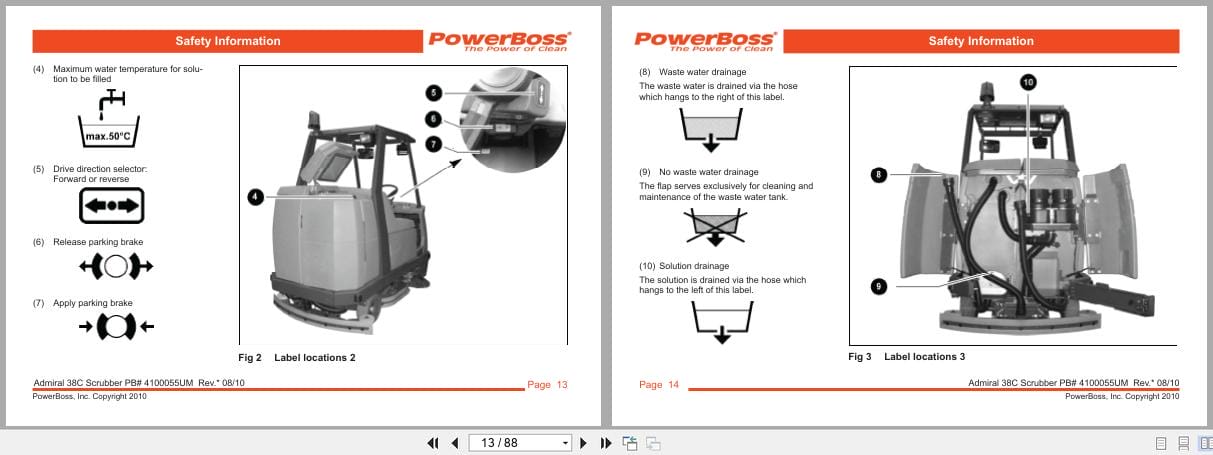 PowerBoss Cylindrical Sweeper Admiral 38C User Manual 4100055UM 2010 (2)