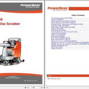 PowerBoss Disk Scrubber Admiral 30 Parts Catalog 4100016 2011 (1)