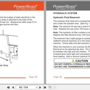 Powerboss Nautilus Sweeper Pb45Dsl To Pb45Lpce User Manual 988749Um 04.2021 (3)