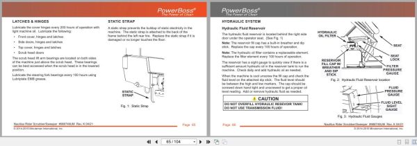 Powerboss Nautilus Sweeper Pb45Dsl To Pb45Lpce User Manual 988749Um 04.2021 (3)