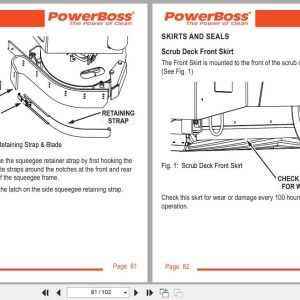 Powerboss Nautilus Sweeper Pb45Dsl To Pb45Lpce User Manual 988749Um 2019 (2)