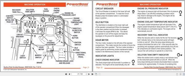 Powerboss Nautilus Sweeper Pb45Dsl To Pb45Lpce User Manual 988749Um 2019 (3)