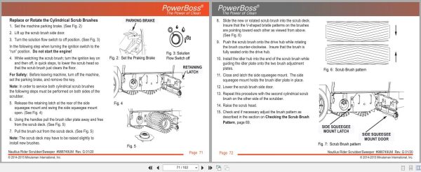 Powerboss Nautilus Sweeper Pb45Dsl To Pb45Lpce User Manual 988749Um 2020 (2)