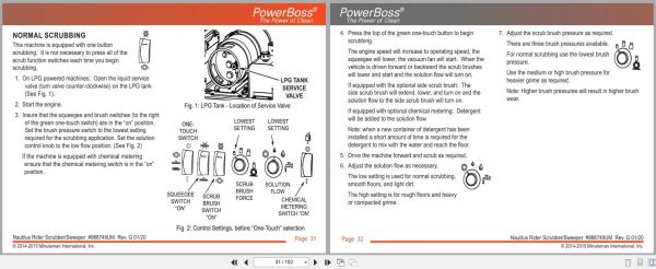 Powerboss Nautilus Sweeper Pb45Dsl To Pb45Lpce User Manual 988749Um 2020 (3)
