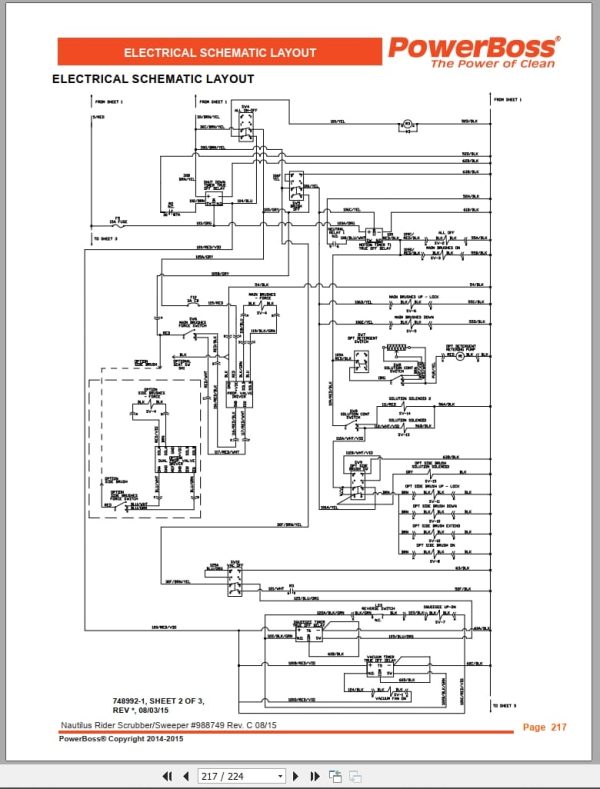 Powerboss Nautilus Sweeper Pb45Dsl To Pb45Lpgce Parts Catalog 988749 08.2015 (4)