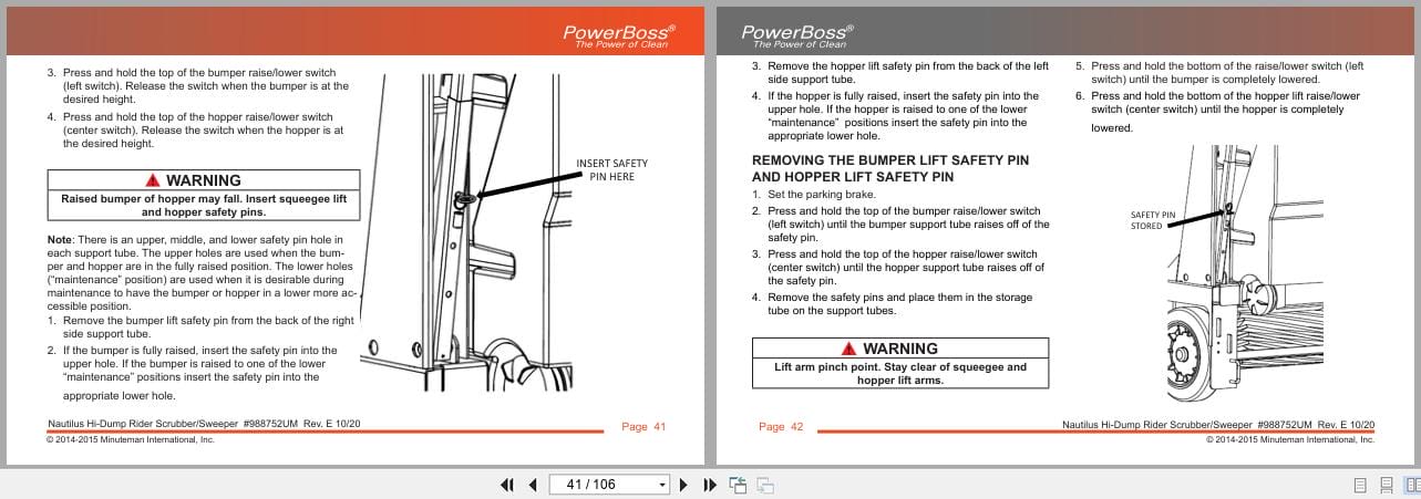 PowerBoss Nautilus Sweeper PB45HDSL To PB45HLPCE User Manual 988752UM 10.2020 (2)