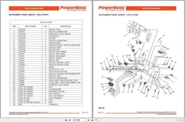 PowerBoss Nautilus Sweeper PB45HDSL To PB45HLPUK Parts Catalog 988752 2017 Powerboss Nautilus Sweeper Pb45Hdsl To Pb45Hlpuk Parts Catalog 988752 2017 (2)