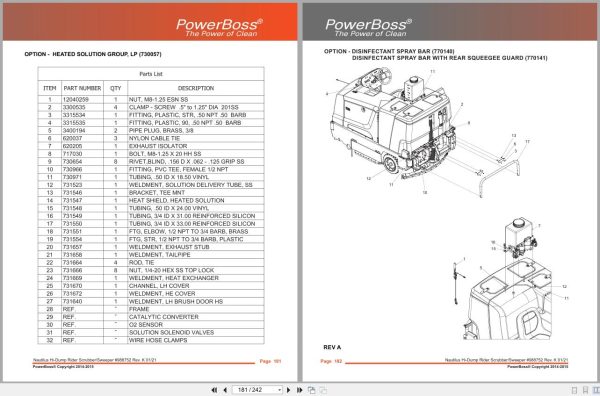 PowerBoss Nautilus Sweeper PB45HDSL To PB45HLPUK Parts Catalog 988752 2021 Powerboss Nautilus Sweeper Pb45Hdsl To Pb45Hlpuk Parts Catalog 988752 2021 (2)