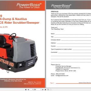 PowerBoss Nautilus Sweeper PB45HDSL To PB45HLPUK Parts Catalog 988752 2022 (1)