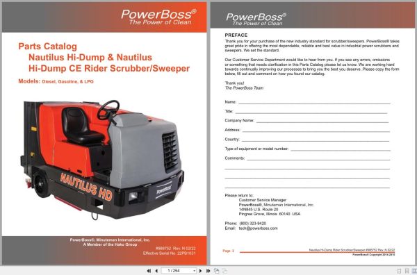 PowerBoss Nautilus Sweeper PB45HDSL To PB45HLPUK Parts Catalog 988752 2022 (1) Powerboss Nautilus Sweeper Pb45Hdsl To Pb45Hlpuk Parts Catalog 988752 2022 (1)