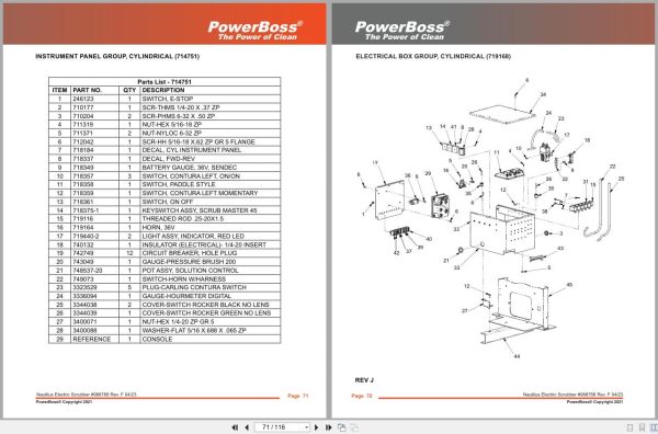 Powerboss Nautilus Sweeper Sm45Dqp To Sm45Cqp Ce Parts Catalog 988768 2023 (2)