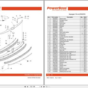 PowerBoss Rider Scrubber Admiral 35 Parts Catalog 4100018 2013 Powerboss Rider Scrubber Admiral 35 Parts Catalog 4100018 2013 (2)