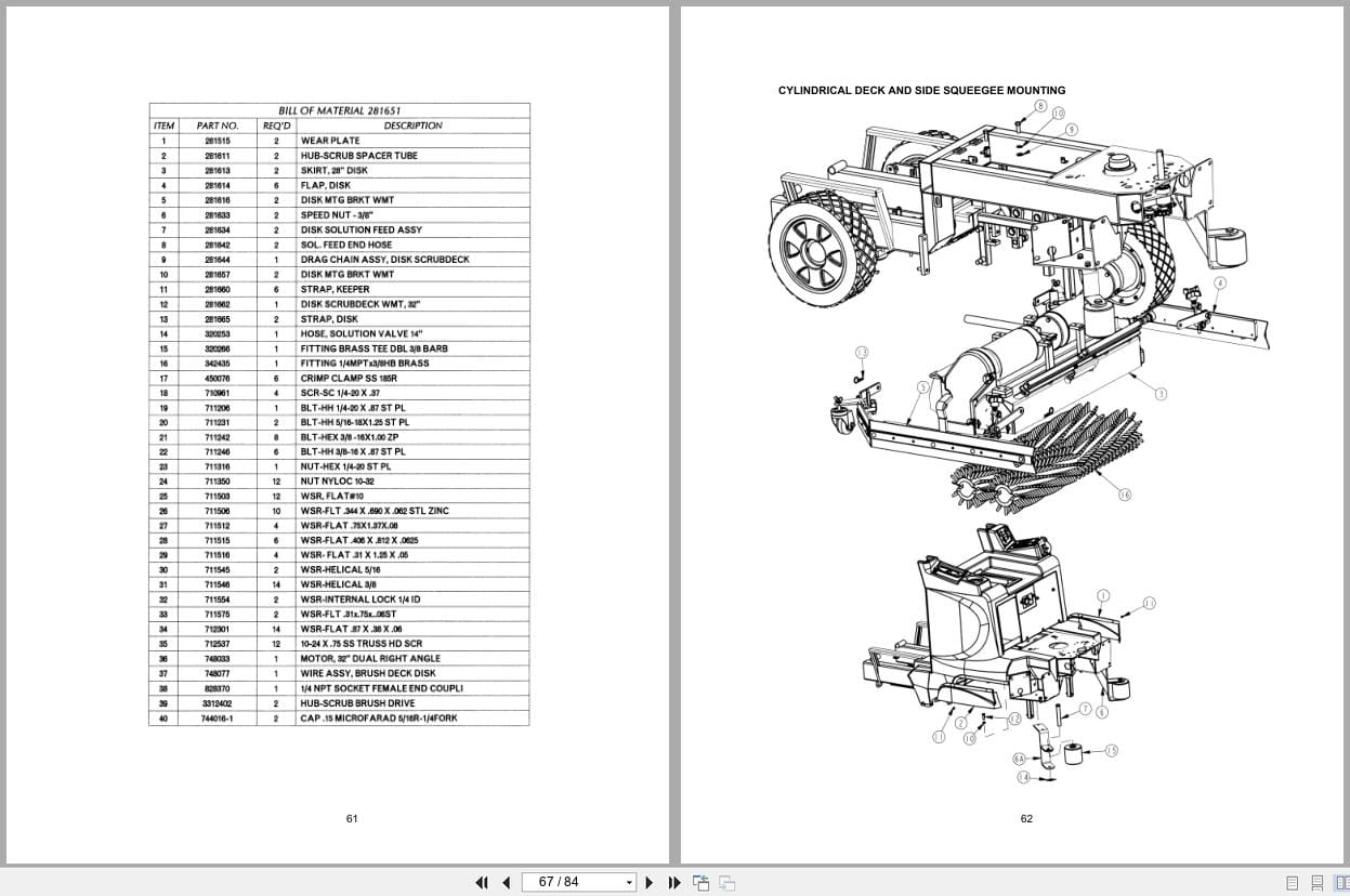 PowerBoss Rider Scrubber SCV 28 32 Operation Manual 988314 2003 (2)