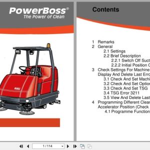 PowerBoss Rider Sweeper Admiral 38 40 Service Booklet (1)