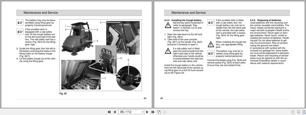 PowerBoss Rider Sweeper Admiral 40D Instruction Manual 88 10 2980 (2)