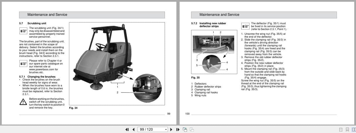 PowerBoss Rider Sweeper Admiral 48D 7580.45 Instruction Manual 8 10 2987 2013 (2)