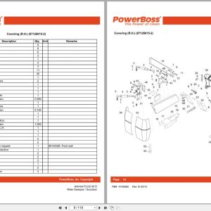 Powerboss Rider Sweeper Admiral Plus 40D Parts Catalog 4100060 2015 (2)